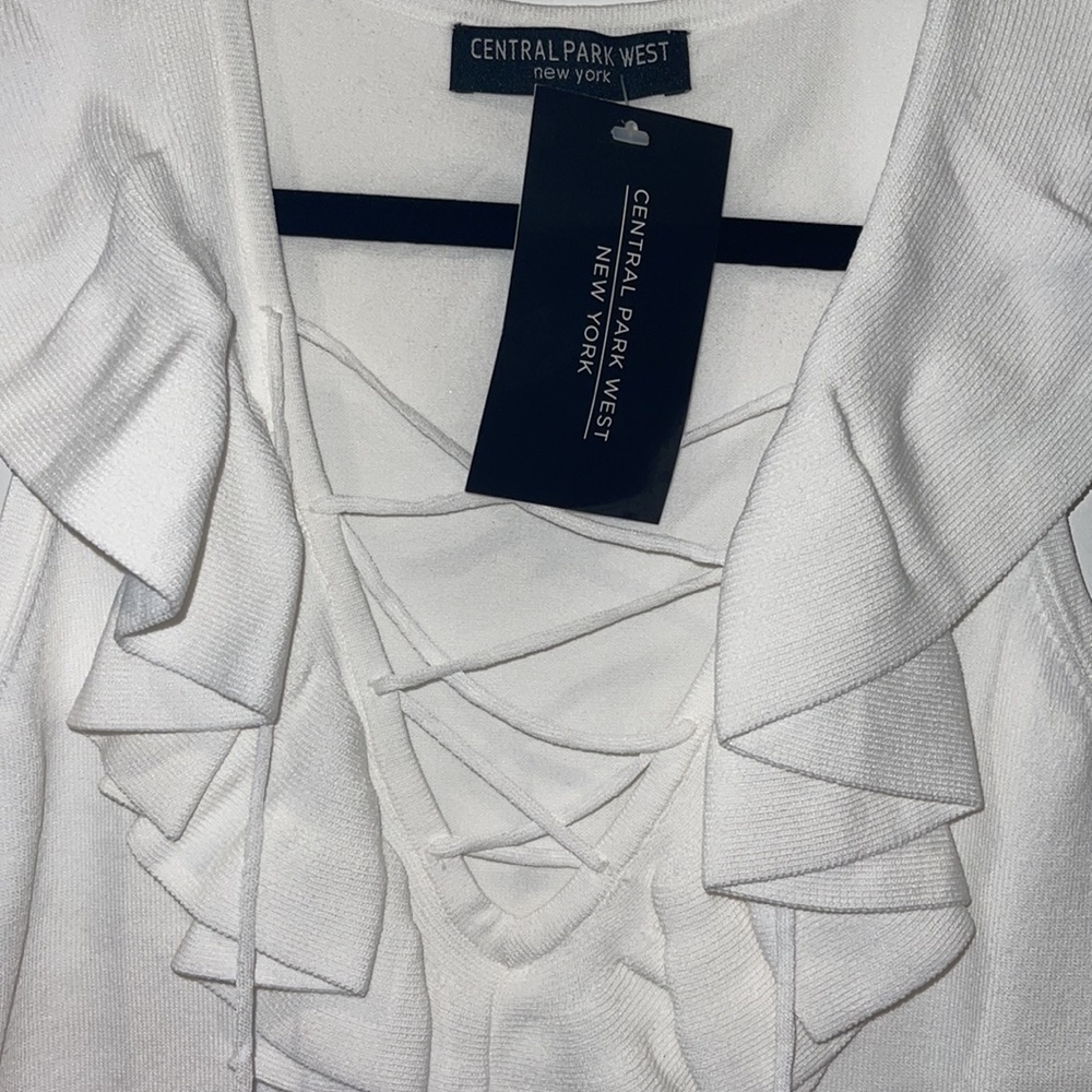 NWT Central Park West Ruffle Body Suit - Picture 2 of 6